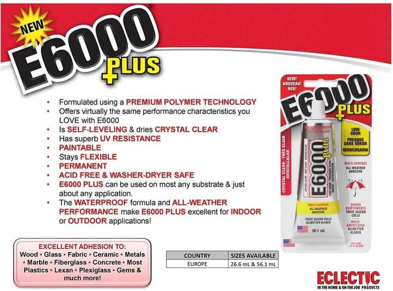 E6000 Plus Multi-purpose Clear Glue