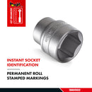 Teng Tools 1/4 Inch Drive 6 Point Metric Shallow Chrome Vanadium Sockets