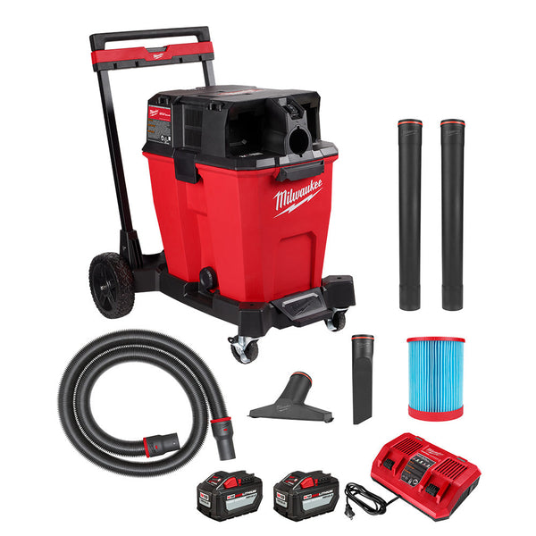 Milwaukee 0930-22HD - M18 FUEL 2-Battery 12 Gallon Wet/Dry Modular Vacuum 12.0 Ah Kit