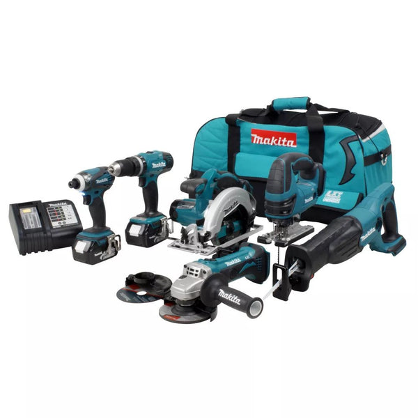 Makita DLX6079M- 18V LXT 6-Tool Combo Kit - 4.0A