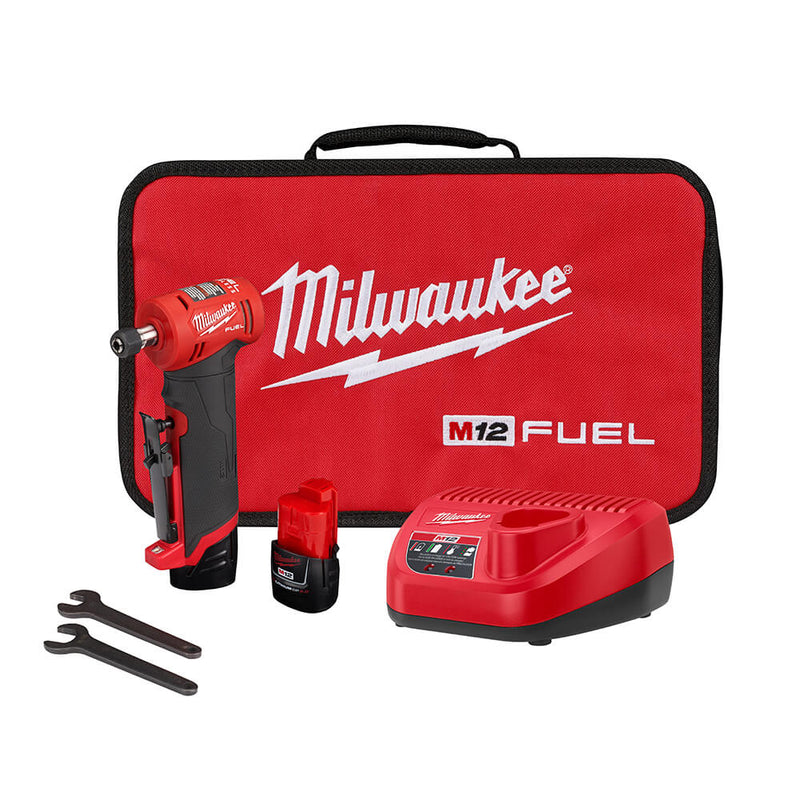 Milaukee 2485-22 - M12 FUEL™ 1/4" Right Angle Die Grinder Kit