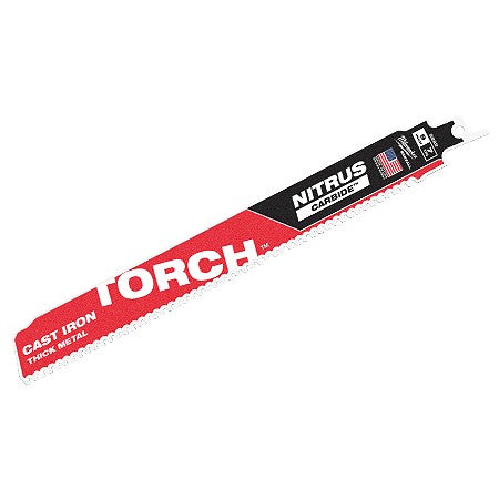 Milwaukee 48-00-5262 - "The TORCH" - 9" 7TPI NITRUS Carbide Tooth Sawzall Blade