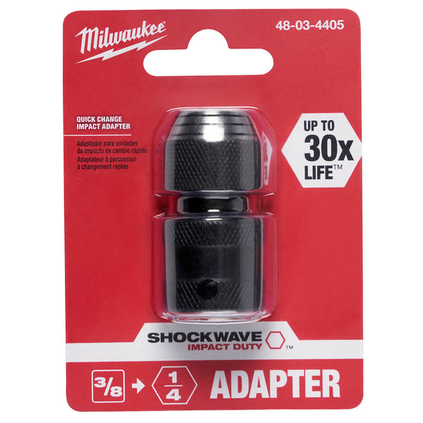 Milwaukee 48-03-4405 - SHOCKWAVE 3/8″ Square to 1/4″ Hex Adapter