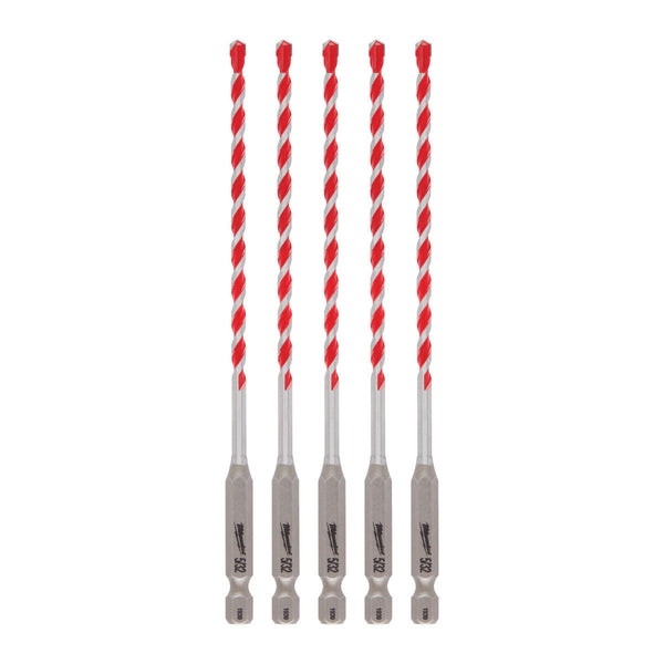 MILWAUKEE 48-20-9155 5/32" SHOCKWAVE™ Carbide Hammer Drill Bit 5PK