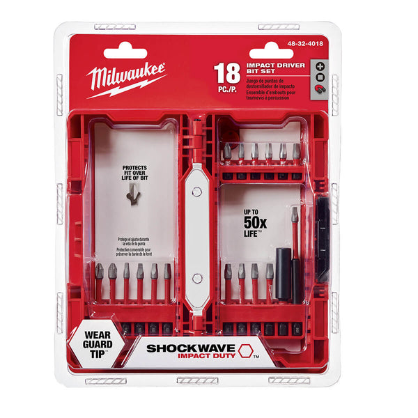 Milwaukee 48-32-4018 - 18pc Shockwave Impact Bit Set