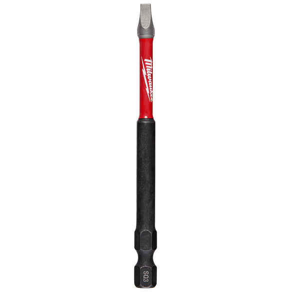 Milwaukee 48-32-4796 - SHOCKWAVE™ 3-1/2” Impact Square Recess #3 Power Bits