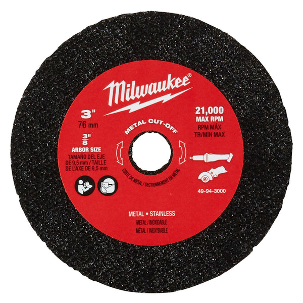 Milwaukee 49-94-3000 - 3" Metal Cut Off Wheel 3PK