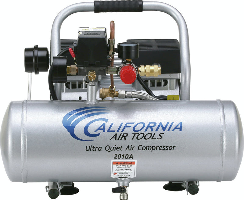 California Air Tools 2010A  Ultra Quiet & Oil-Free  1.0  Hp,  2.0 Gal. Aluminum Tank