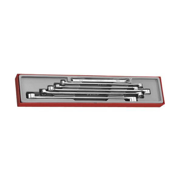 Teng Tools 6 Piece Extra Long Double Ring Box End Metric Wrench Set (8x10mm to 22x24mm) - TTXFLS06