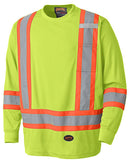 Pioneer Birdseye Hi-Viz Yellow Safety Long-Sleeve