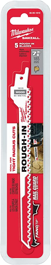 Milwaukee 48-00-1610 - SAWZALL® Rough-In Blade - 5 PK