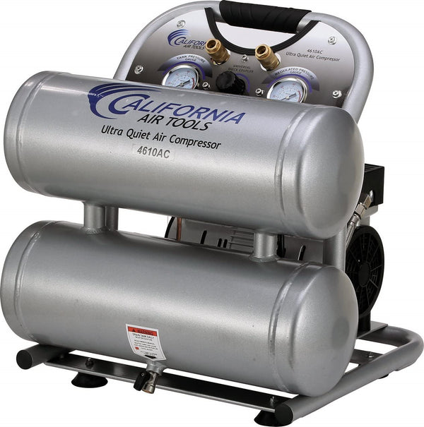 California Air Tools 4610AC  Ultra Quiet  & Oil-Free  1.0 Hp,  4.6 Gal. Aluminum Tank