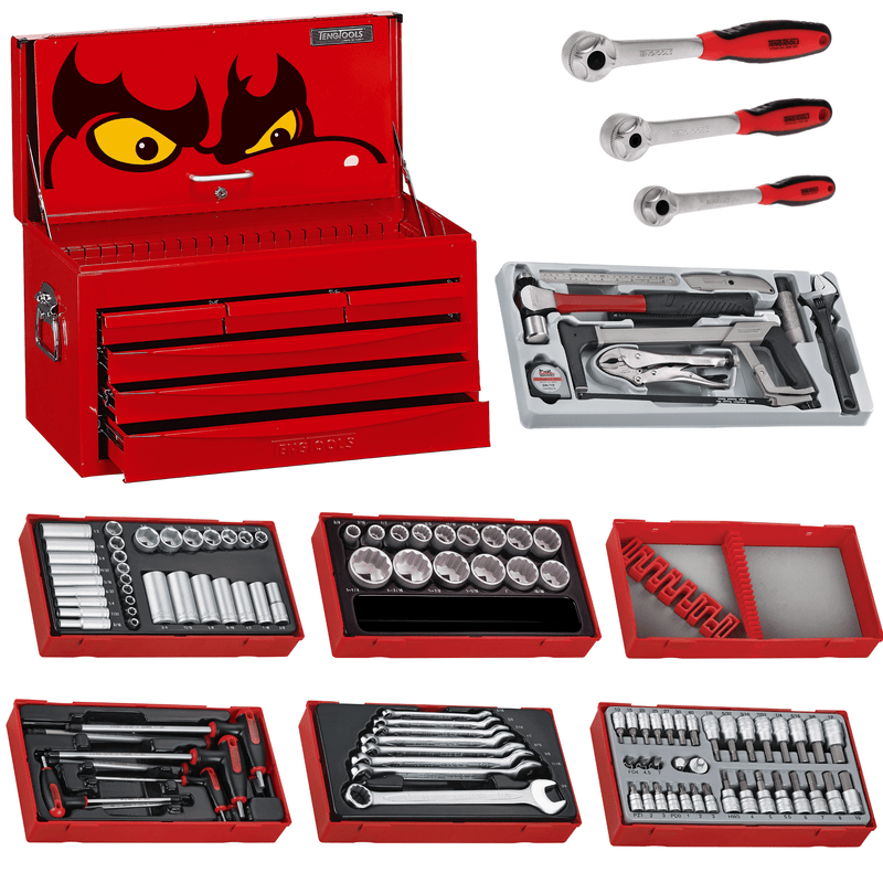 Teng Tools 120 Piece 6 Drawer SAE Series Tool Kit - TC806SV-SERIES120SAE