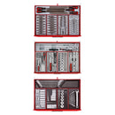 Teng Tools 569 Piece Complete Mixed Mega Master Hand Tool Kit With 53 Inch Wide Roller - TCMMIND08