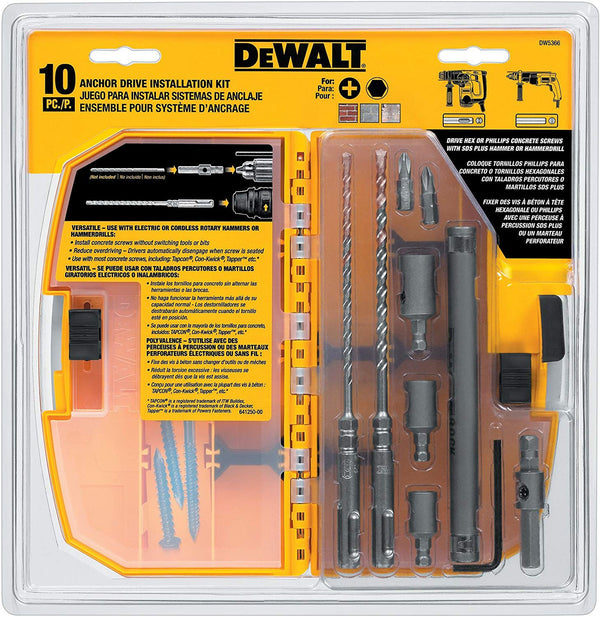 DEWALT DW5366 MASONRY BIT SHANK ADAPTERS