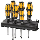 Wera 018282- 932/6 Screwdriver set Kraftform Wera: Chiseldriver and Rack