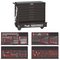 Teng Tools 447 Piece 'Limited Edition' Black 37 Inch Wide 8 Drawer Roller Cabinet Workstation Tool Kit - TCEMM637NBK-BUILD