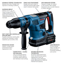 Bosch GBH18V-36CK27 18V 1-9/16" PROFACTOR SDS-max Cordless Rotary Hammer Kit