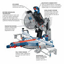 Bosch GCM18V-12GDCN14 18V PROFACTOR 12" Dual bevel Glide Miter Saw Kit