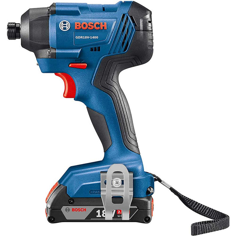 Bosch GDR18V-1400B12 18V 1/4" Cordless Hex Impact Driver w/ Slimpack Battery