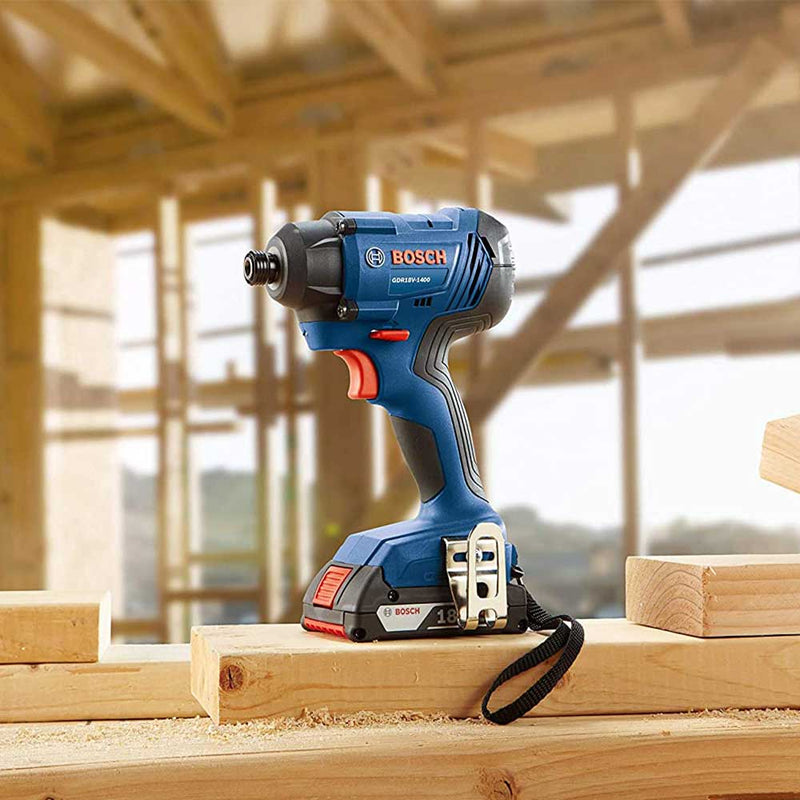 Bosch GDR18V-1400B12 18V 1/4" Cordless Hex Impact Driver w/ Slimpack Battery