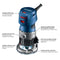 Bosch GKF125CEPK 1.25 HP Variable Speed Palm Router Combo Kit w/LED