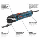 Bosch GOP40-30C 4.0-Amp 31-Piece StarlockPlus Multi-Tool Oscillating Kit