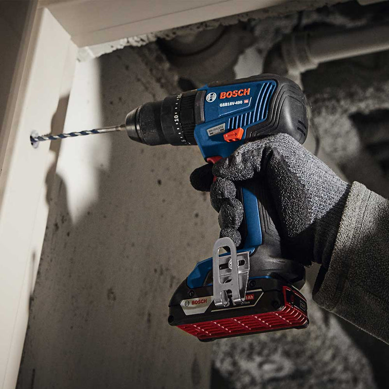 Bosch GSB18V-490N 18V 1/2" EC Brushless Hammer Drill/Driver - Bare Tool