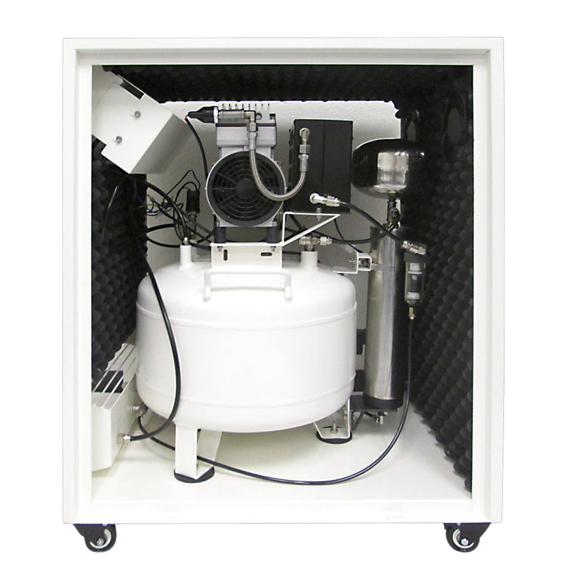 California Air Tools 8010DSPC   Ultra Quiet & Oil-Free  1.0 Hp,  8.0 Gal.  Sound Proof Cabinet w / Air Dyer