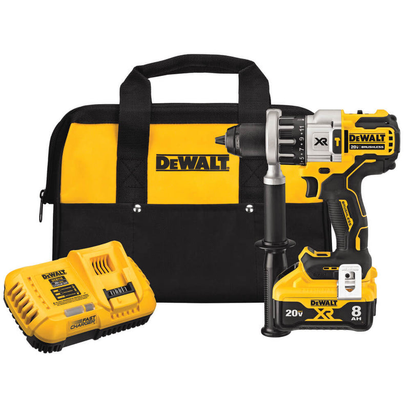 Dewalt DCD998W1 -20V MAX* XR 1/2 IN. BRUSHLESS HAMMER DRILL/DRIVER WITH POWER DETECT™ TOOL TECHNOLOGY KIT