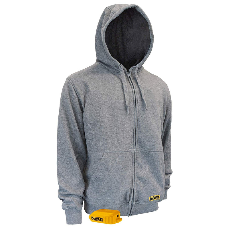 DEWALT DCHJ080B - Heated Hoodie Bare - Heather Gray - wise-line-tools