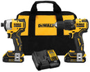 DEWALT Atomic DCK279C2 - 20V MAX Brushless Sub Compact Hammerdrill/Impact Driver Combo Kit w/ 2 Batteries