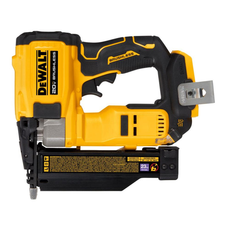 DeWalt DCN623B - 20V MAX XR, 23 GAUGE PIN NAILER - TOOL ONLY