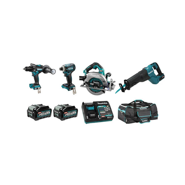 Makita DK0127G401 - 40V MAX (4.0 AH) XGT 4 TOOL COMBO KIT