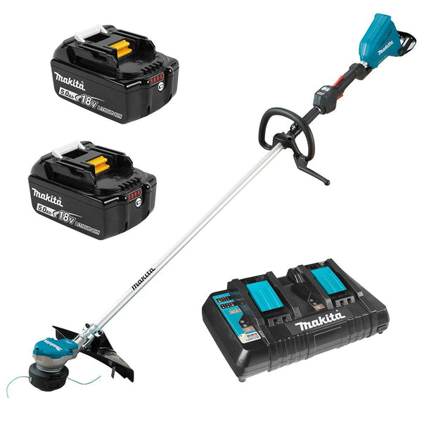 Makita DUR368LPT2 - 15" LINE TRIMMER KIT 18VX2 - 5AH W/DUB362Z