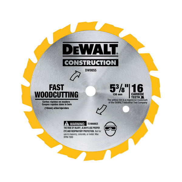 DEWALT DW9055 SMALL DIAMETER CONSTRUCTION SAW BLADES