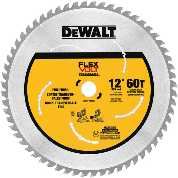 DEWALT DWAFV31260 - FLEXVOLT® MITER SAW BLADES