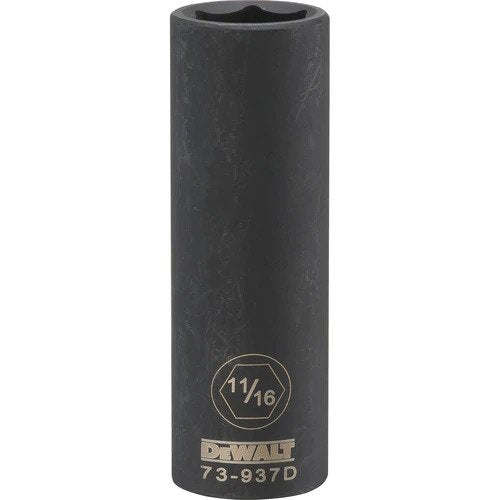 Dewalt DWMT73937OSP - 1/2 DRIVE DEEP IMPACT SOCKET - 6 POINT-11/16''