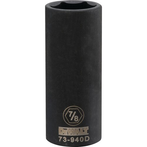 Dewalt DWMT73940OSP - 1/2 DRIVE DEEP IMPACT SOCKET - 6 POINT-7/8''