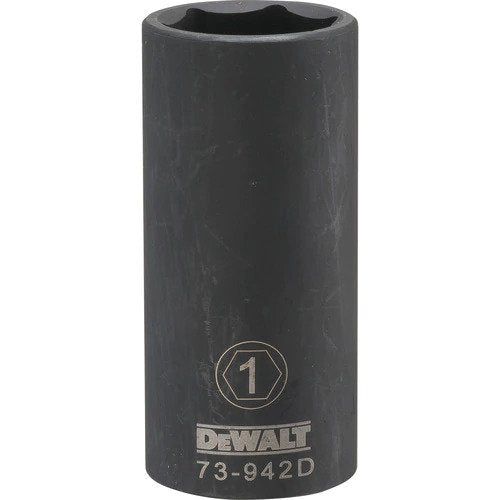 Dewalt DWMT73942OSP - 1/2 DRIVE DEEP IMPACT SOCKET - 6 POINT-1''