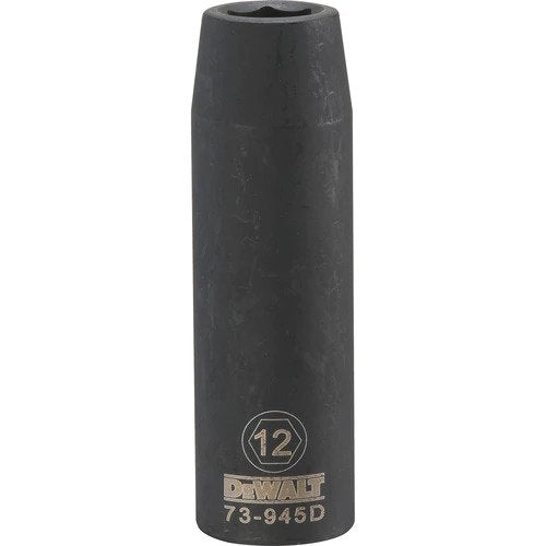 Dewalt DWMT73945OSP - 1/2 DRIVE DEEP IMPACT SOCKET - 6 POINT-12MM