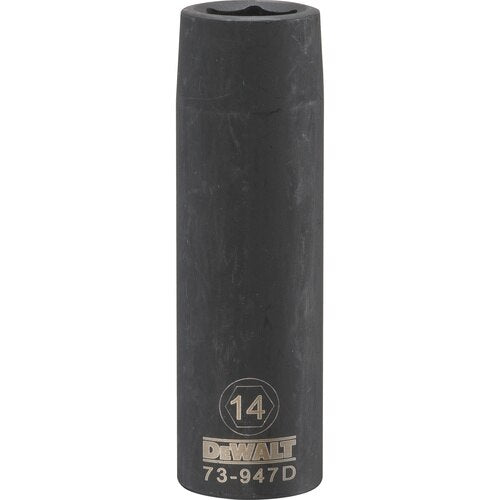 Dewalt DWMT73947OSP - 1/2 DRIVE DEEP IMPACT SOCKET - 6 POINT-14MM