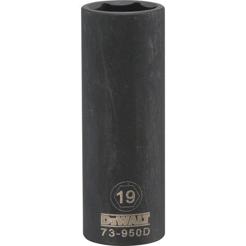 Dewalt DWMT73950OSP - 1/2 DRIVE DEEP IMPACT SOCKET - 6 POINT-19MM