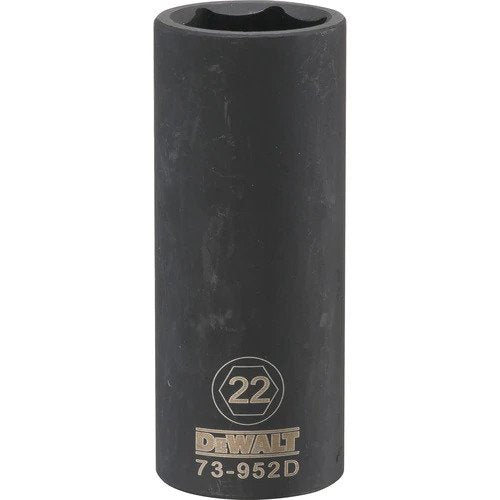 Dewalt DWMT73952OSP - 1/2 DRIVE DEEP IMPACT SOCKET - 6 POINT-22MM