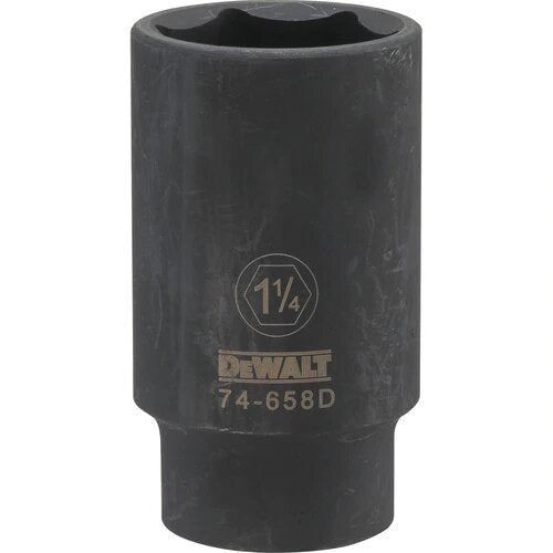 Dewalt DWMT74658OSP - 1/2 DRIVE DEEP IMPACT SOCKET - 6 POINT-1-1/4"