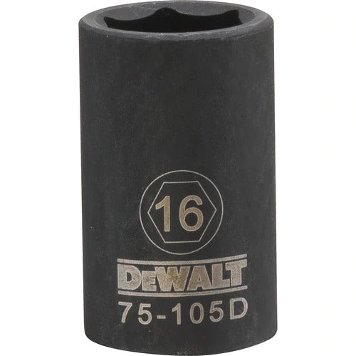 Dewalt DWMT75105OSP - 1/2 DRIVE IMPACT SOCKET - 6 POINT-16MM