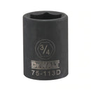 Dewalt DWMT75113OSP - 1/2 DRIVE IMPACT SOCKET - 6 POINT-3/4"