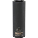 Dewalt DWMT75127OSP - 1/2 DRIVE DEEP IMPACT SOCKET - 6 POINT-18MM