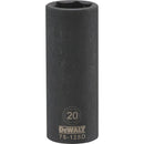 Dewalt DWMT75128OSP - 1/2 DRIVE DEEP IMPACT SOCKET - 6 POINT-20MM