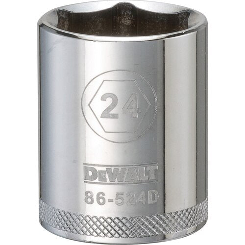 Dewalt DWMT86524OSP - 1/2 DRIVE SOCKET-6 POINT-24MM